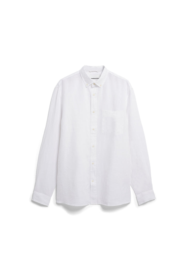 LINEN LS Shirt white