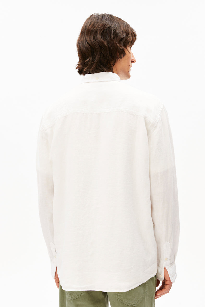 LINEN LS Shirt white