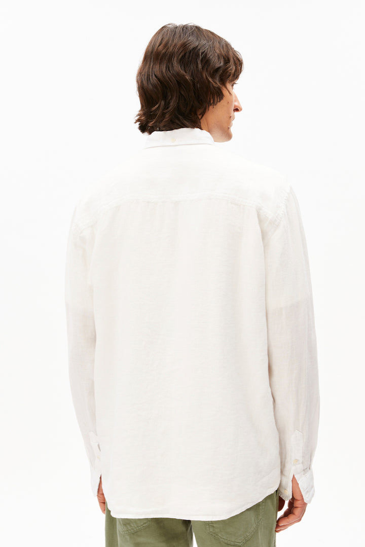 LINEN LS Shirt white