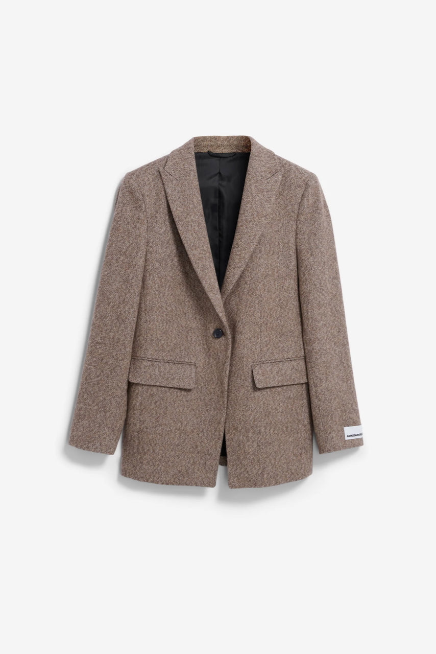 MIKULAA TWEED Blazer pure walnut cream