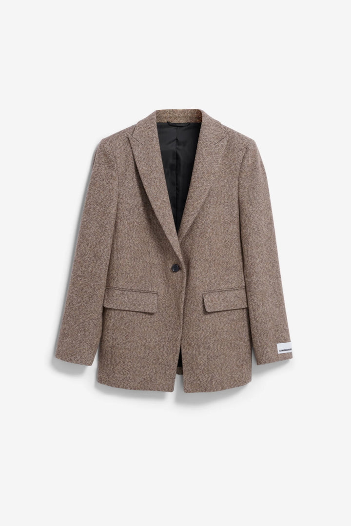 MIKULAA TWEED Blazer pure walnut cream