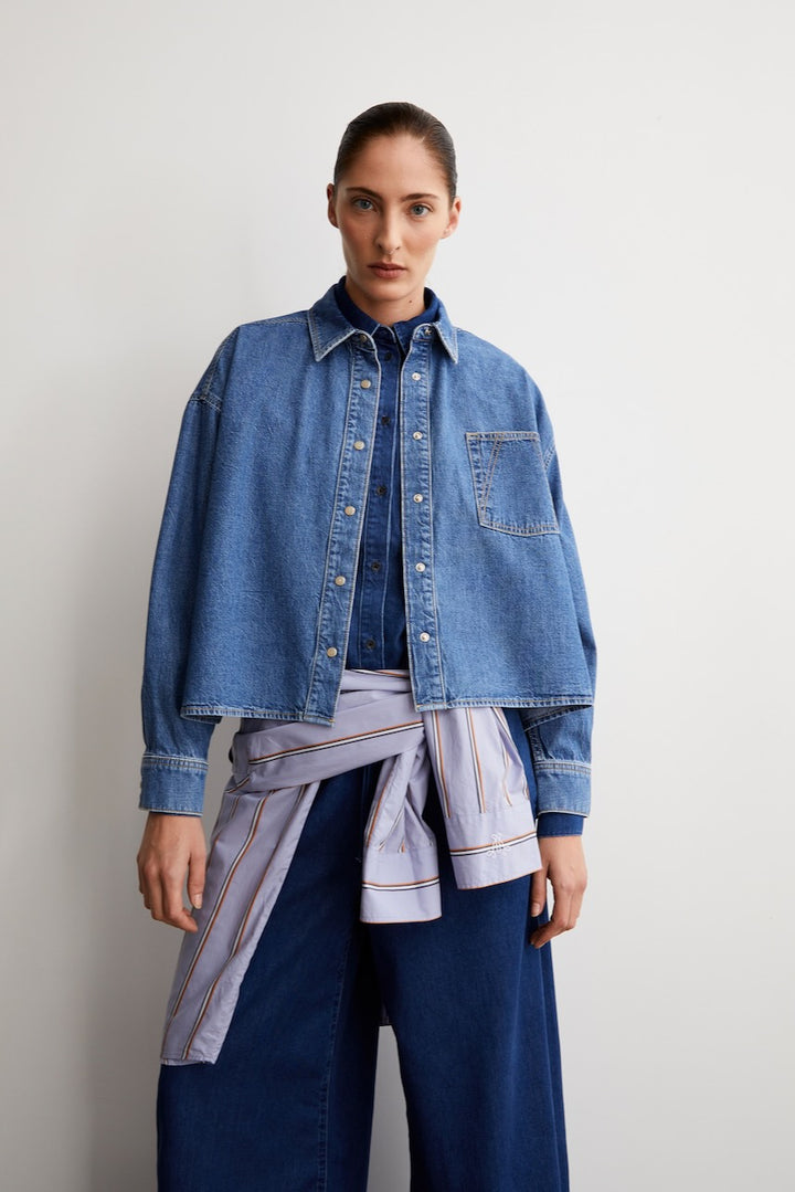 NALAANI Bluse sea foam