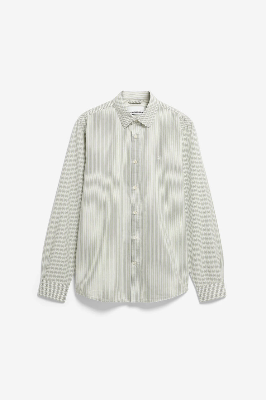 STRIPE LS Shirt fatigue green