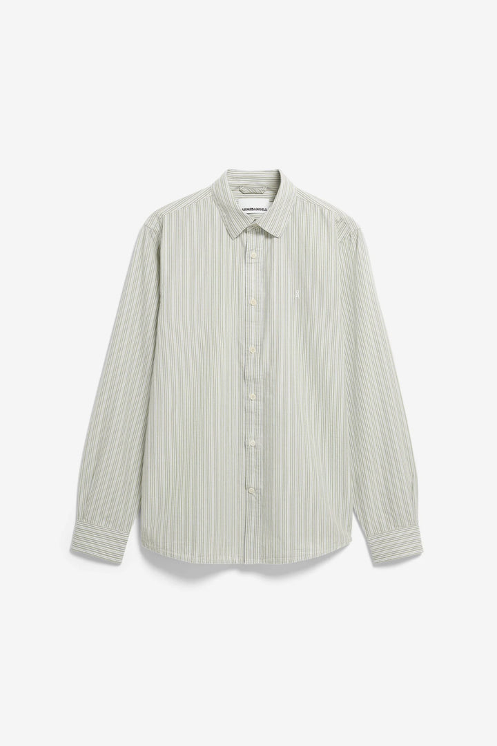 STRIPE LS Shirt fatigue green