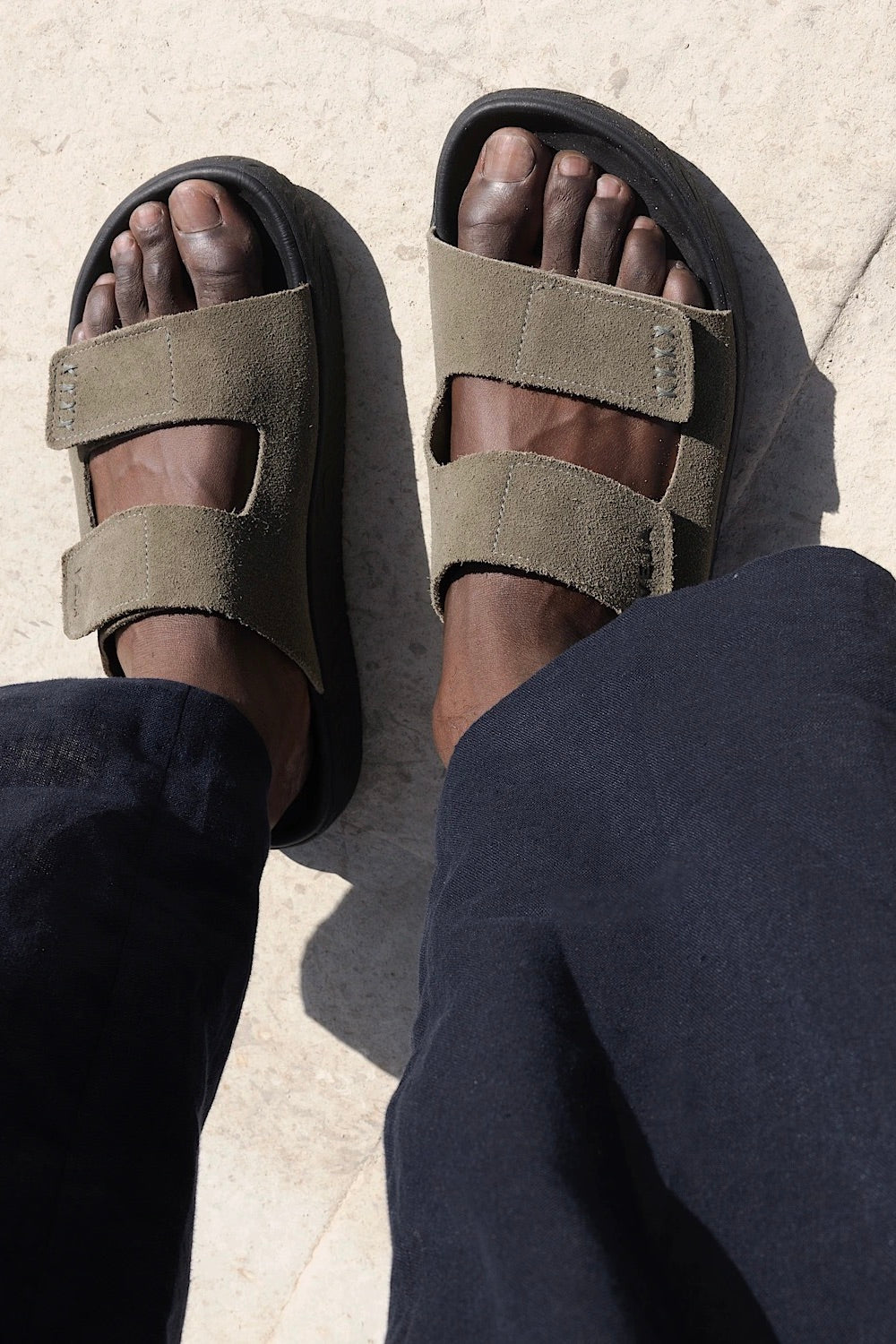 ETNA Suede kaki black