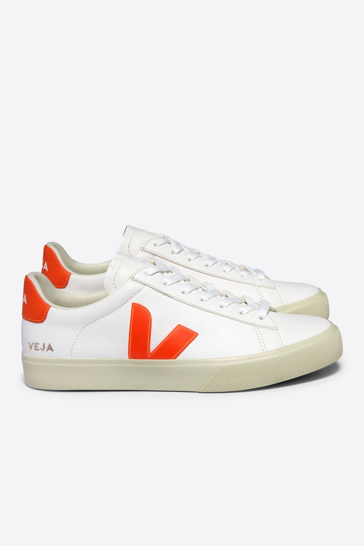 CAMPO Chromefree Leather extra white orange fluo| Veja