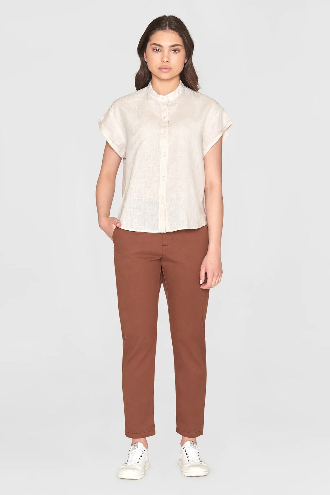 COLLAR Linen Shirt | KNOWLEDGE COTTON APPAREL