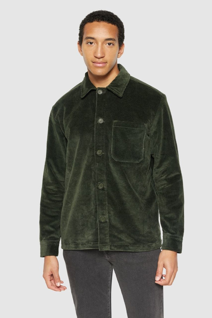 CORDUROY Overshirt forrest night