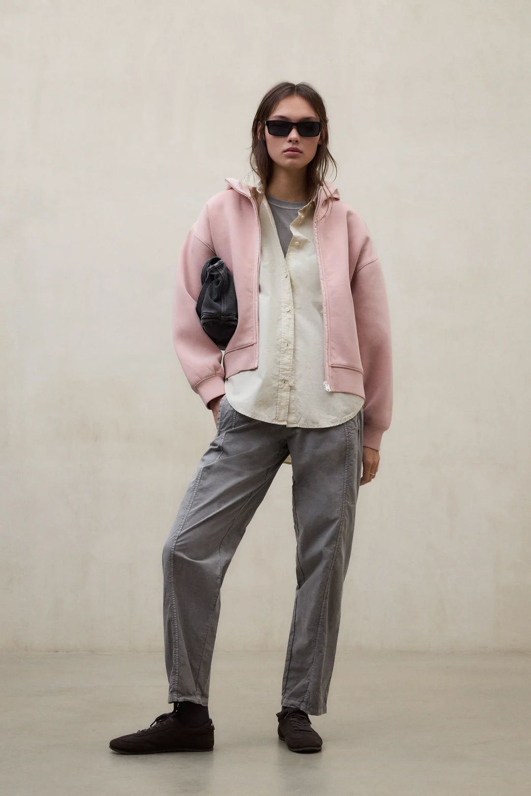 ARICA Sweatshirt Zip dusty rose