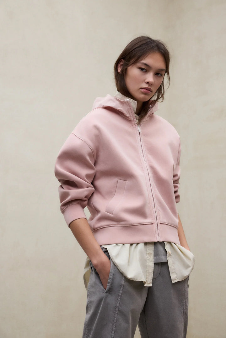 ARICA Sweatshirt Zip dusty rose