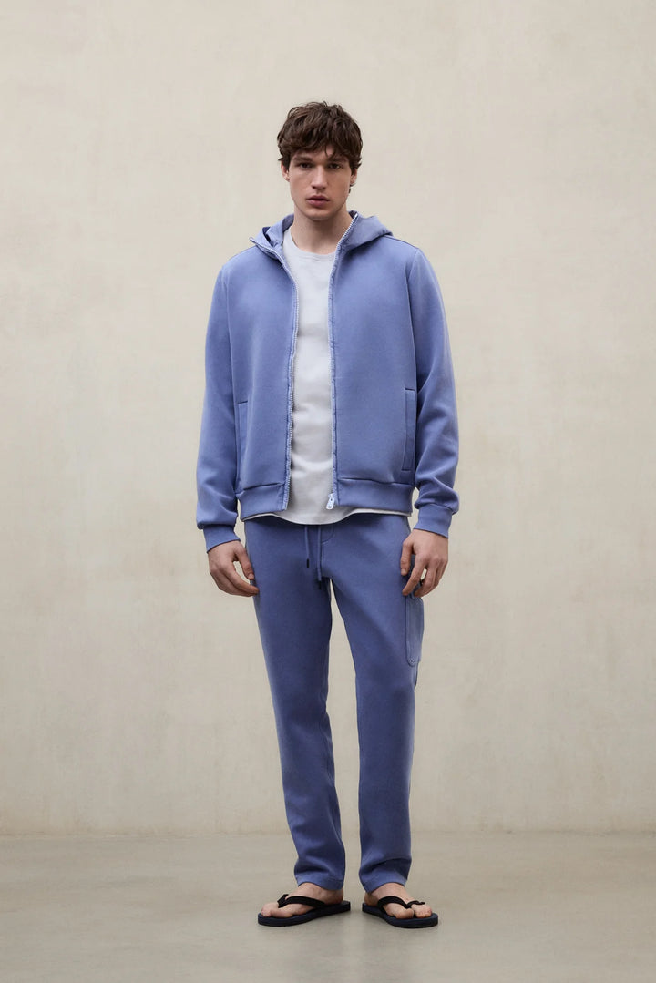 DYLAN HYBRID Zip Hoody artic blue