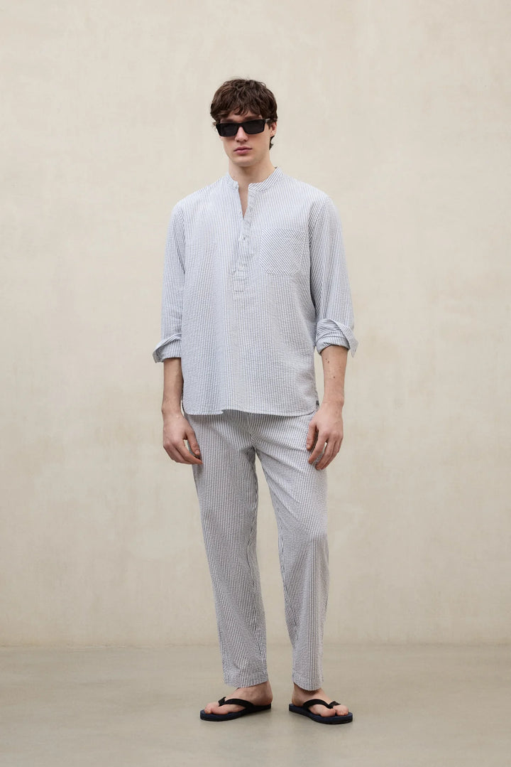 FEIRE Pants white blue