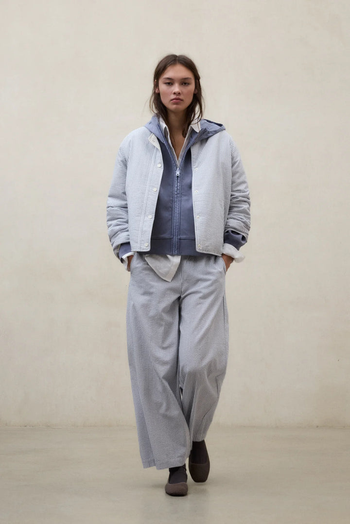 GABI Reversible Jacket ecru/blue stripe