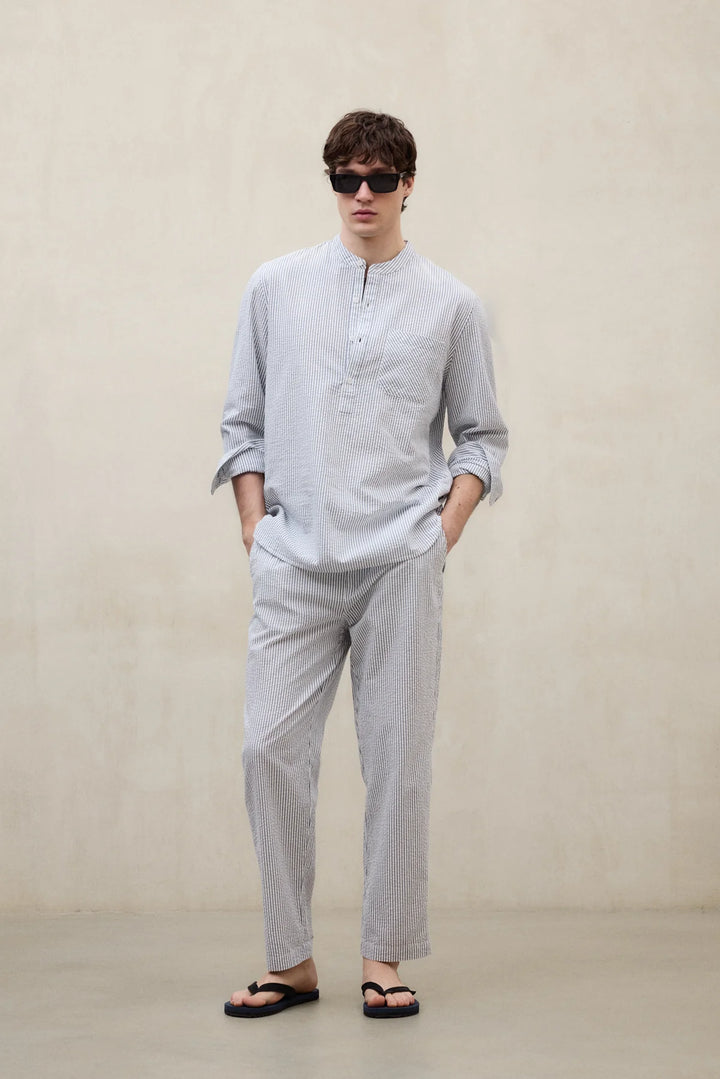 GUILLE Shirt white blue