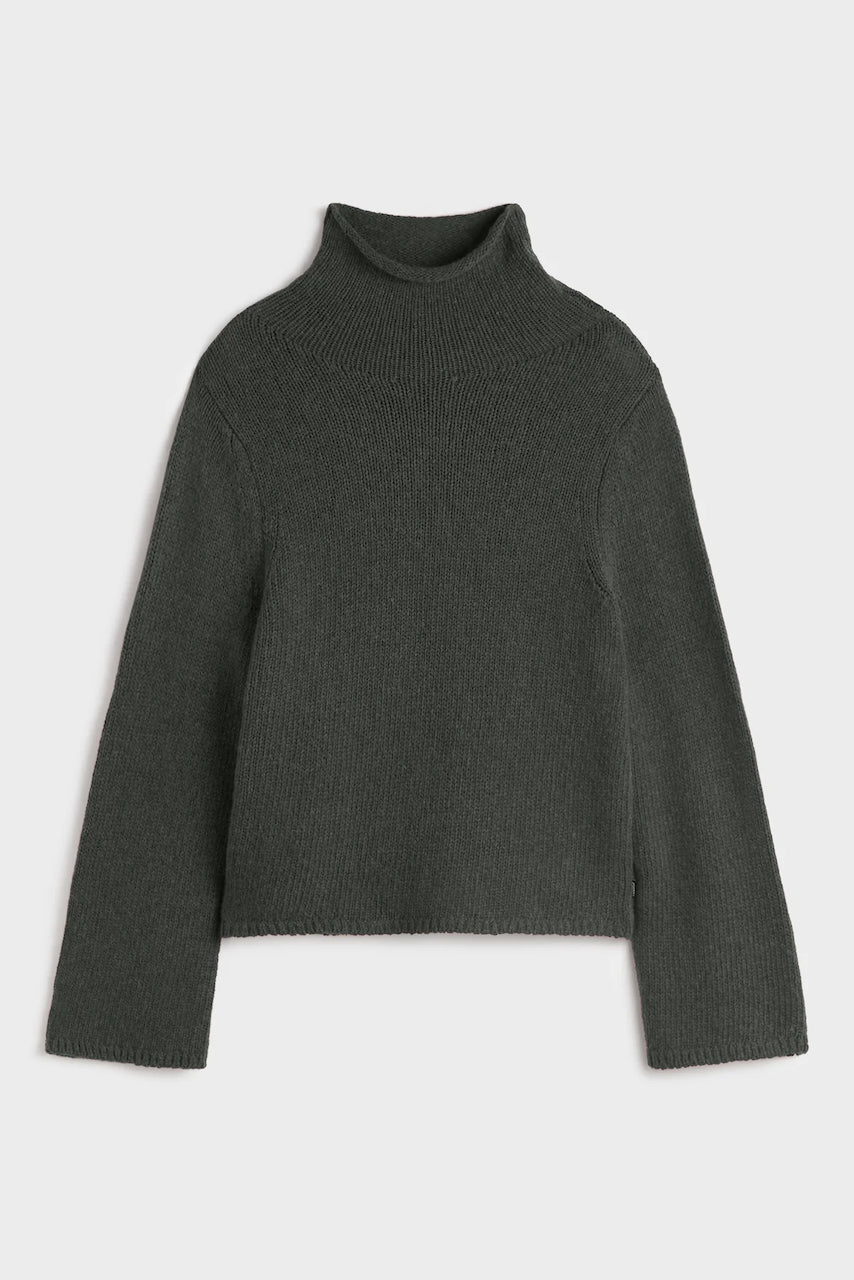 KIRA Knit Pullover dark khaki