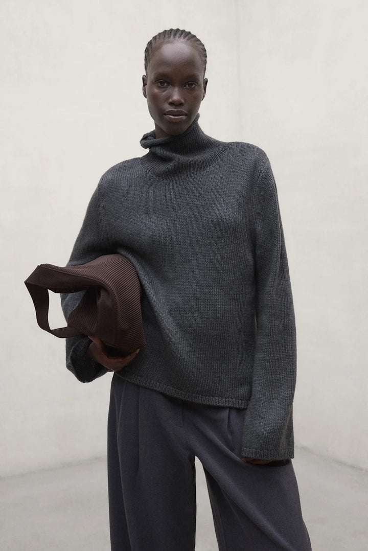 KIRA Knit Pullover dark khaki