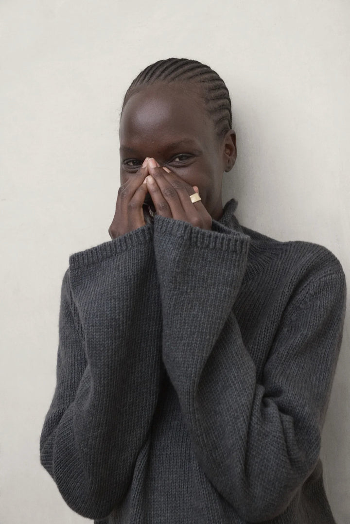 KIRA Knit Pullover dark khaki