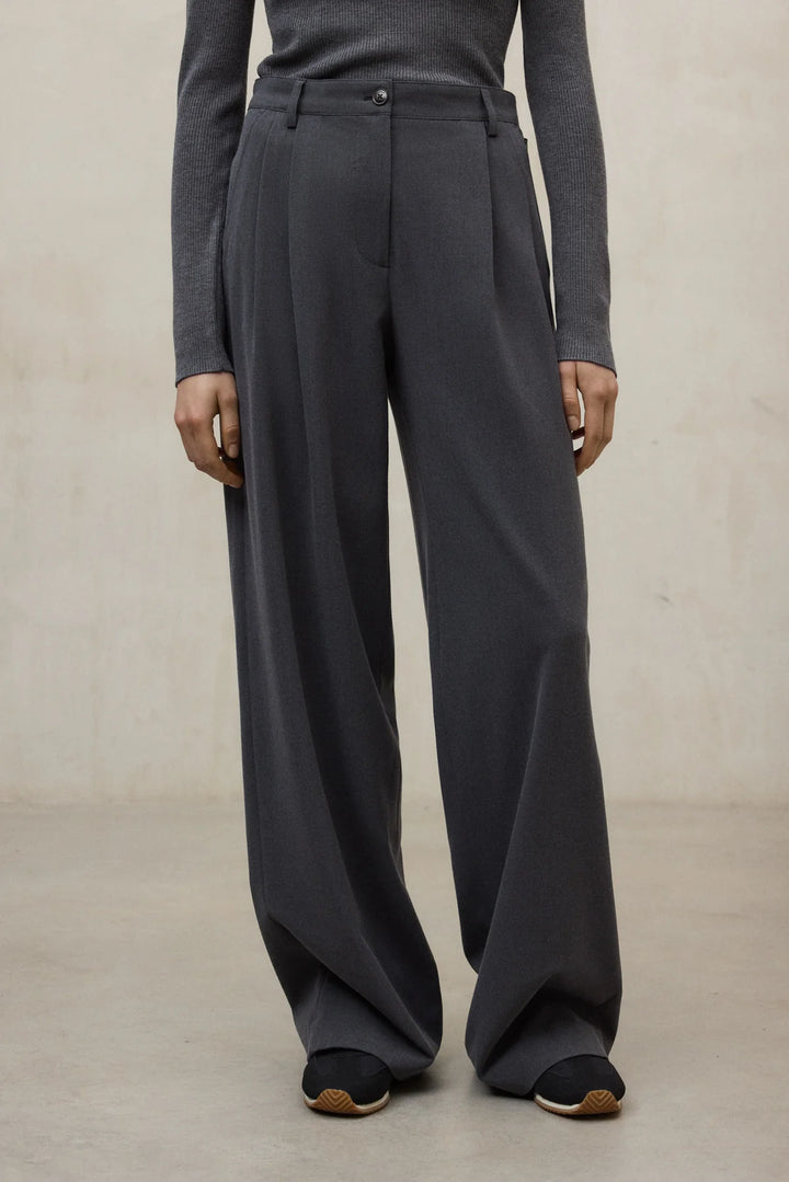 MIEL Pants dark grey mel