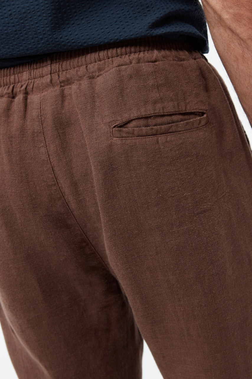 GBEric Linen Pants chocolate brown