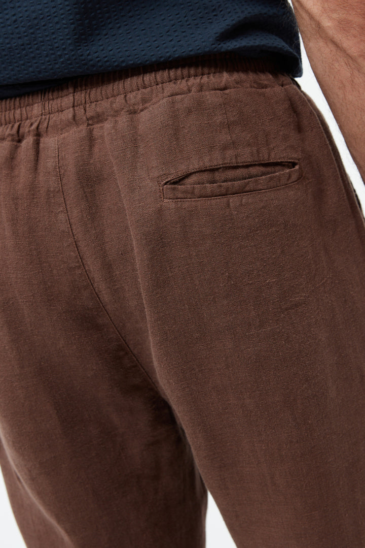 GBEric Linen Pants chocolate brown