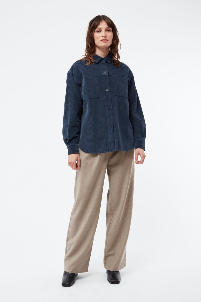 GBOXANA Cord Overshirt midnight blue