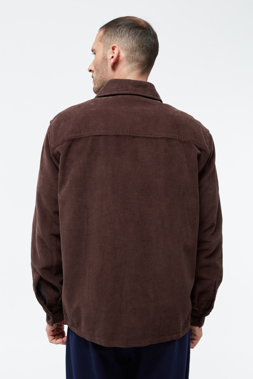 GBCurt Shirt Cord coffee brown
