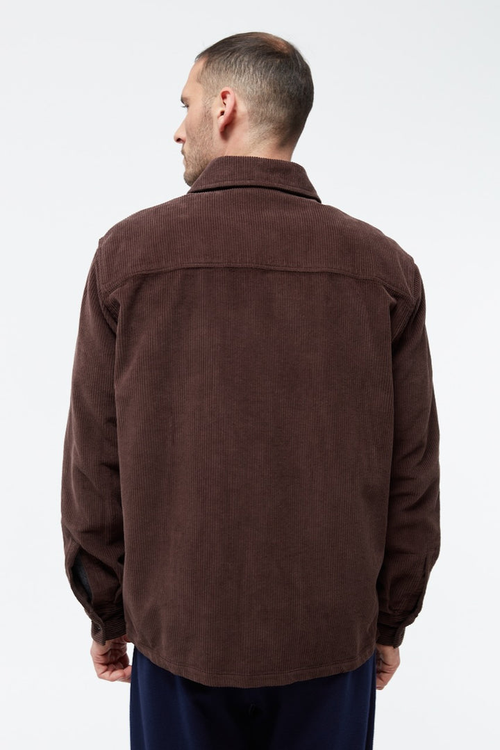 GBCurt Shirt Cord coffee brown