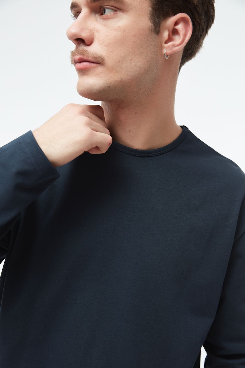 GBPITTIE LS T-Shirt midnight blue