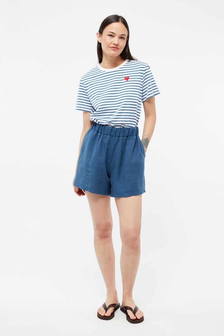 GBClementine Linen Shorts blazing blue