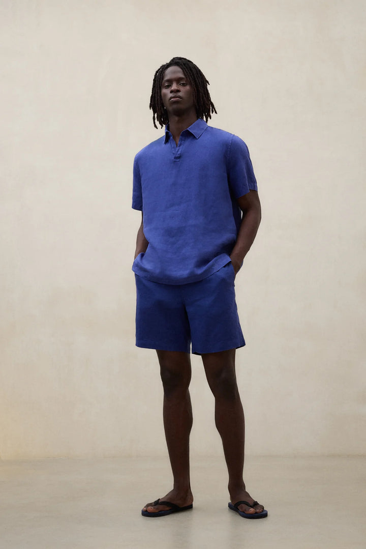 IGOR Linen Shirt blue indigo