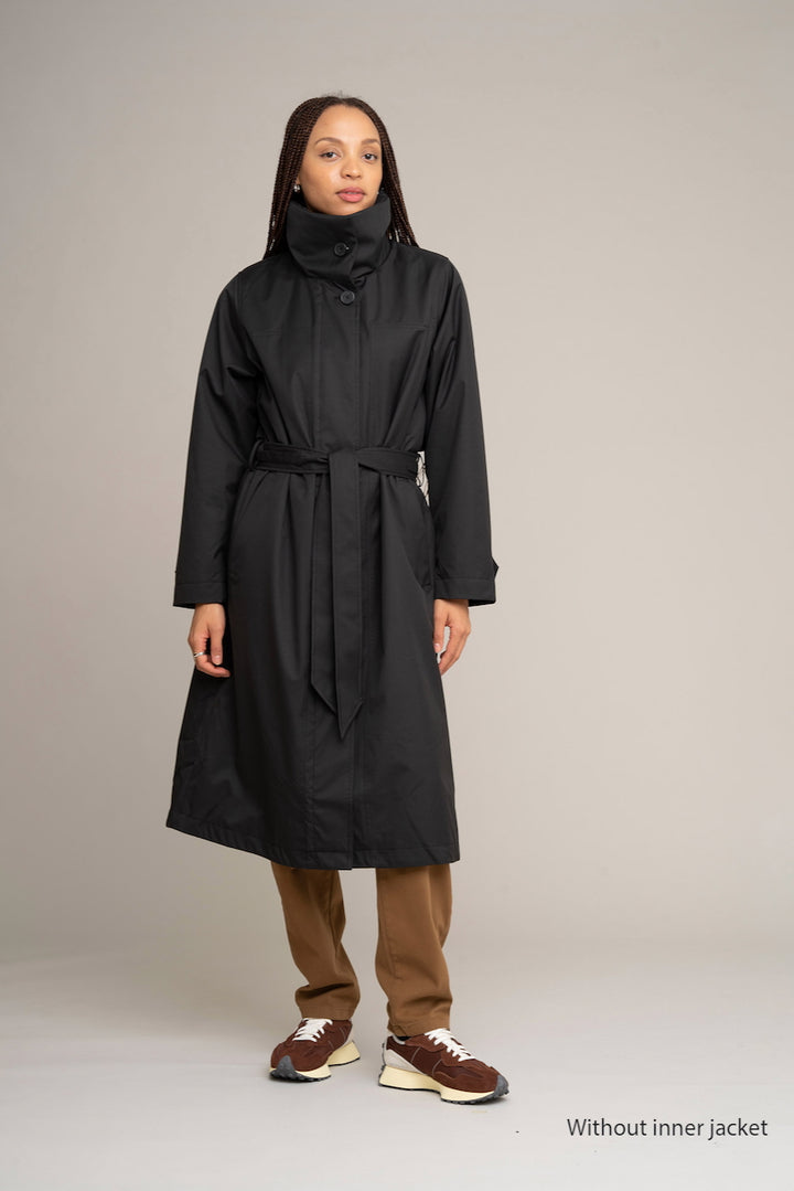 KAIA 2-in-1 Coat black