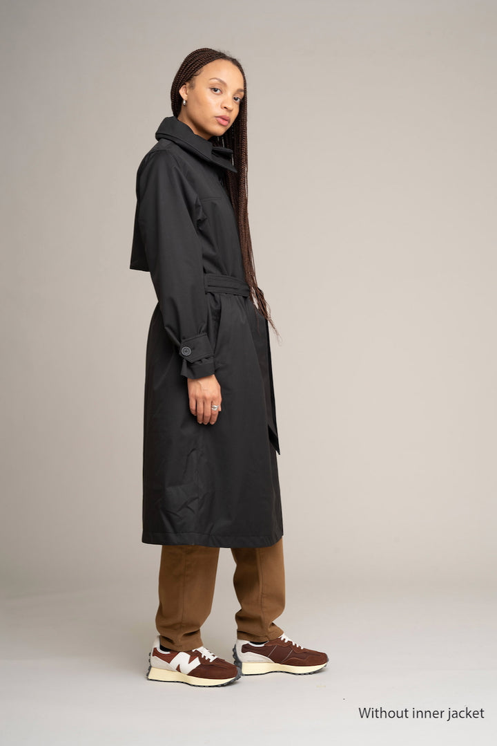 KAIA 2-in-1 Coat black
