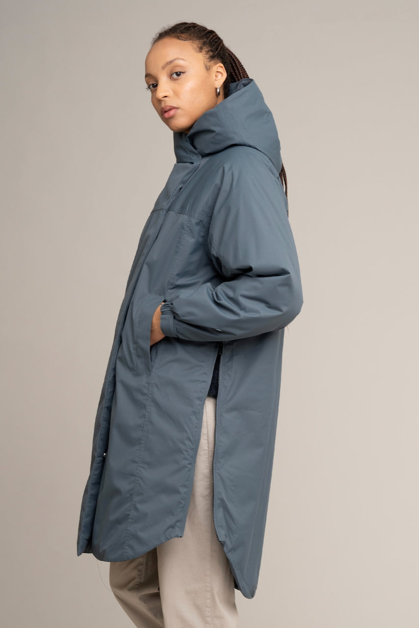 ODA Coat cold blue