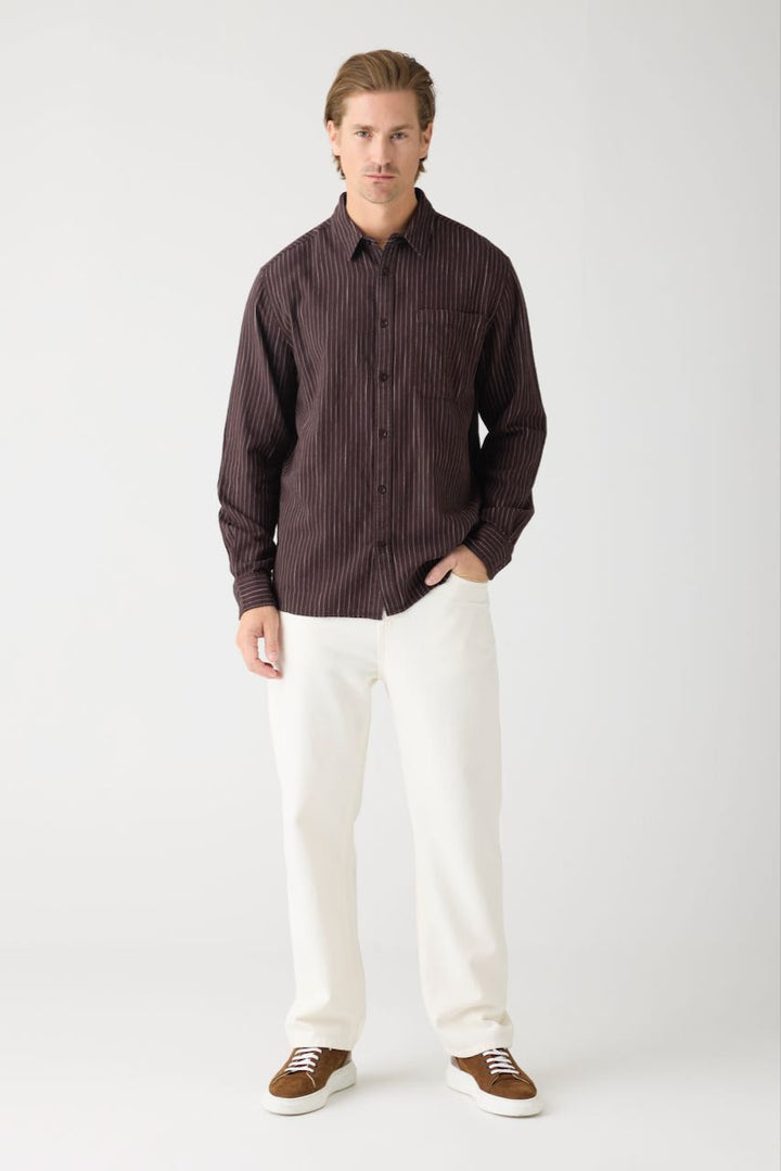 FLINT 5-Pocket Twill Pants egret