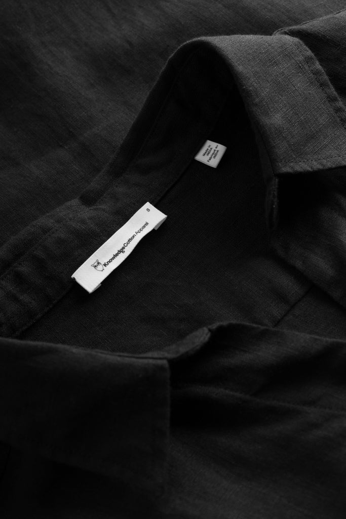 ORGANIC Linen Dress black jet