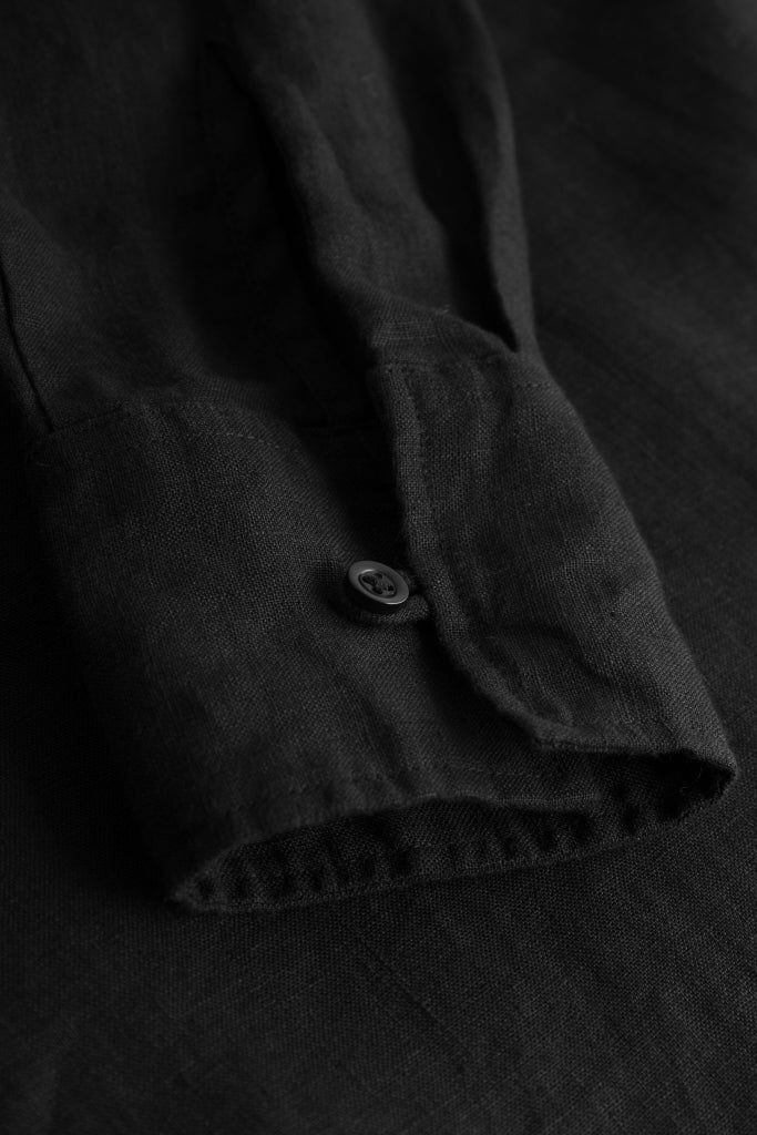 ORGANIC Linen Dress black jet