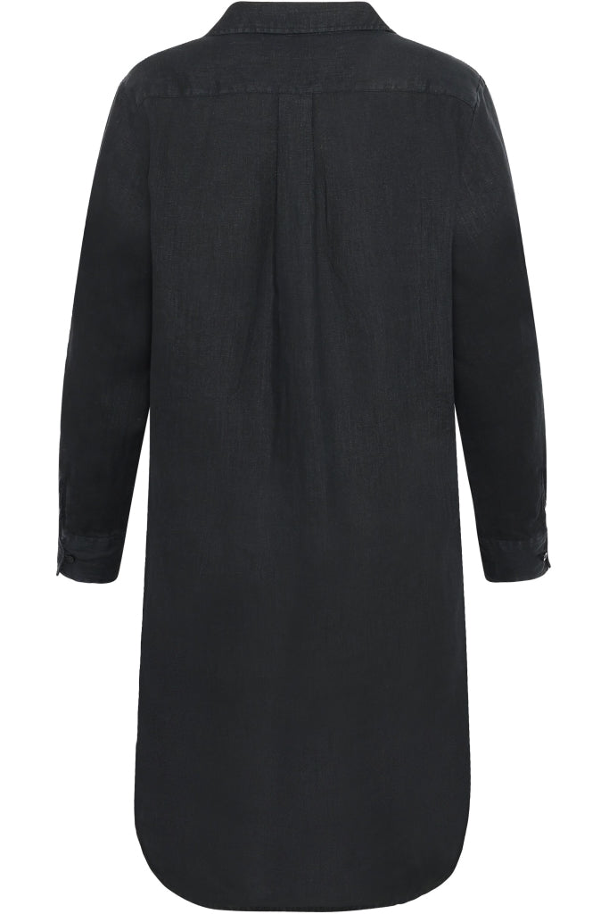 ORGANIC Linen Dress black jet
