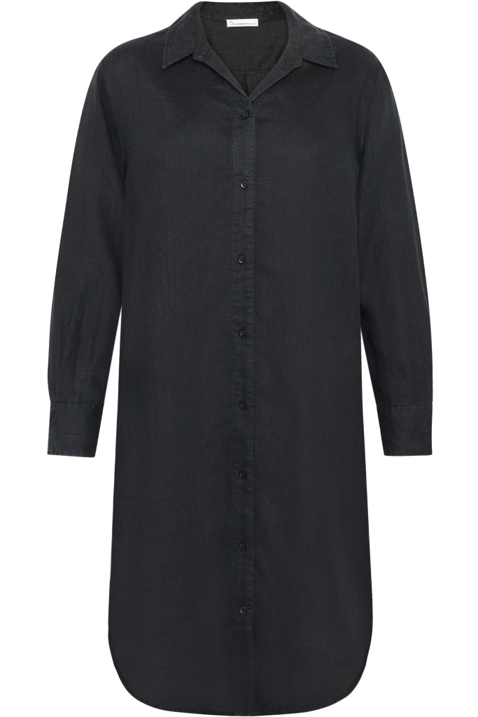 ORGANIC Linen Dress black jet