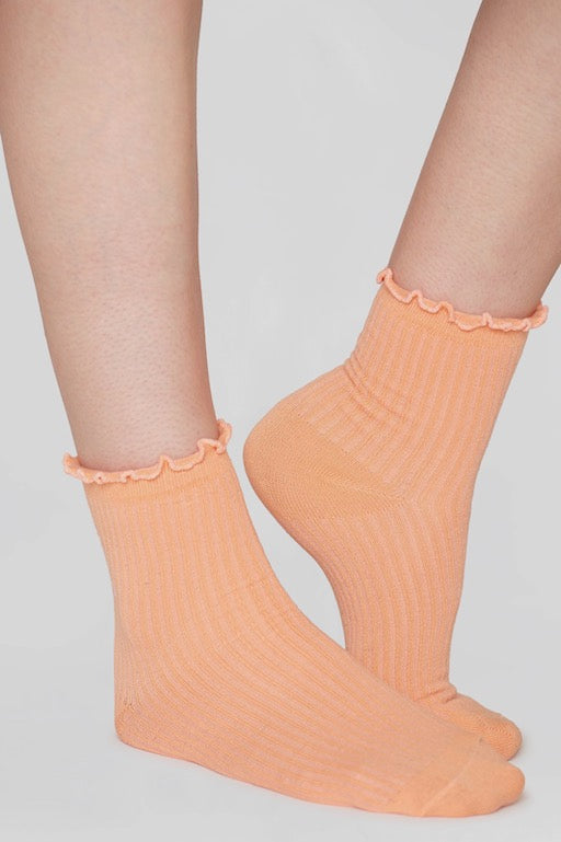 BABYLOCK Rib Socks cadmium orange