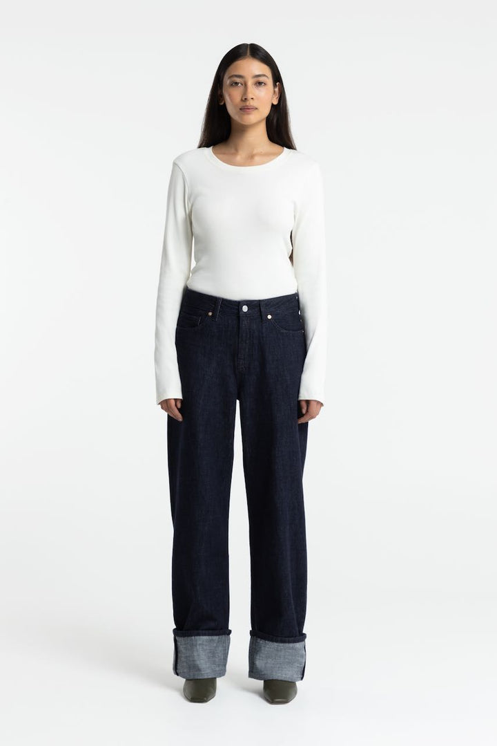 JOAN TURNUP Jeans suse rinse