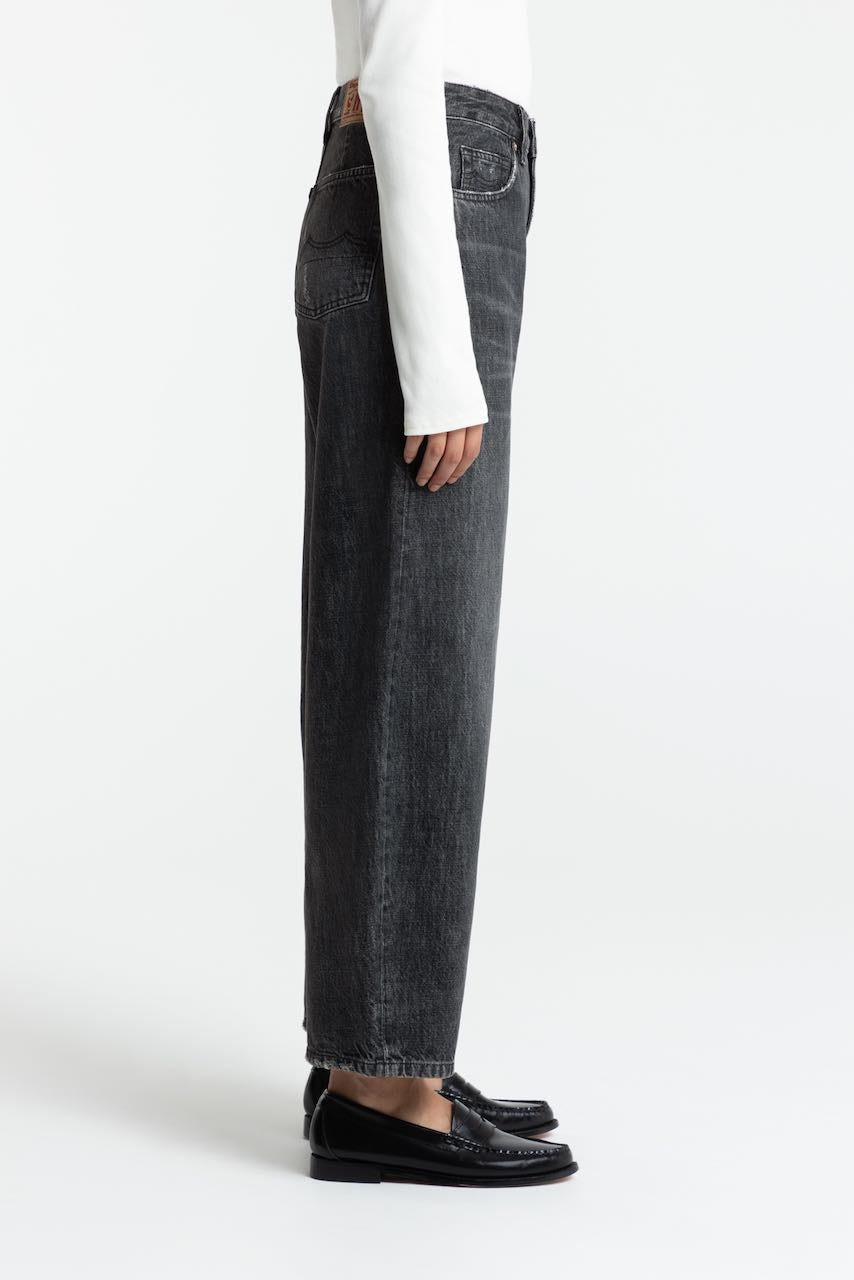 LEILA Jeans ceky black worn