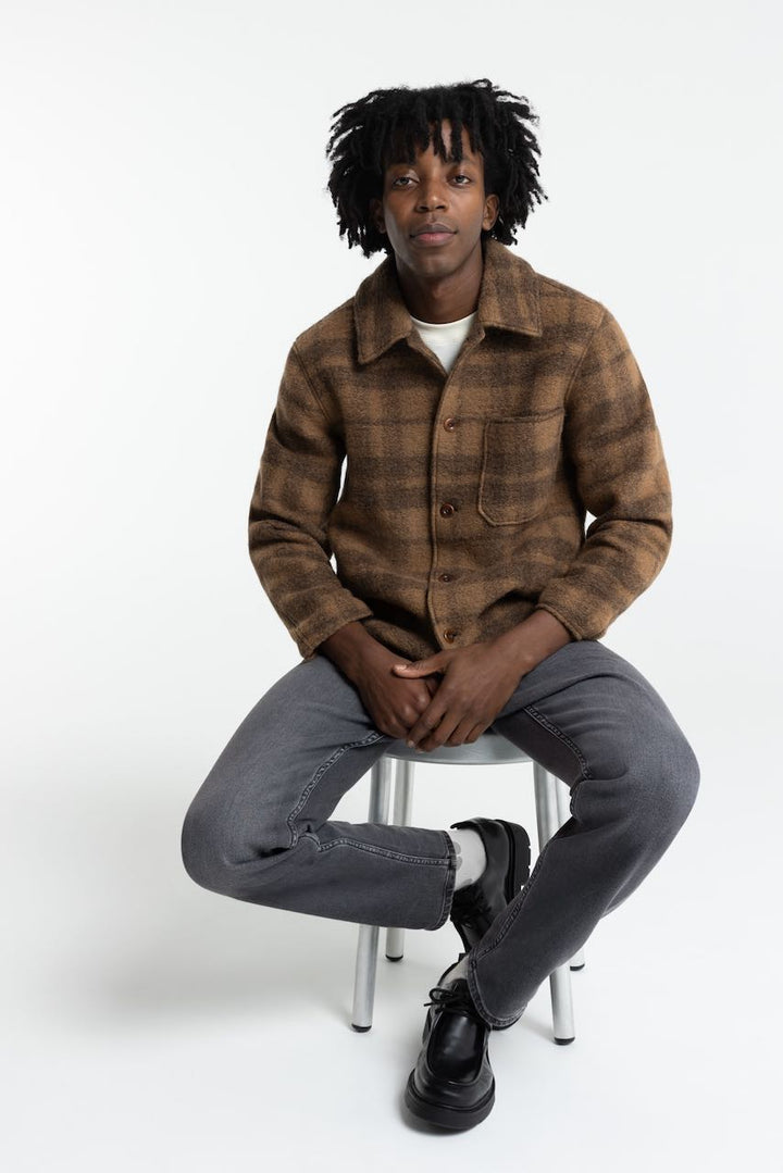 KIAAN Jacket desert beige check