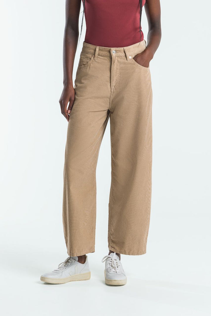 LEILA CORD silver mink