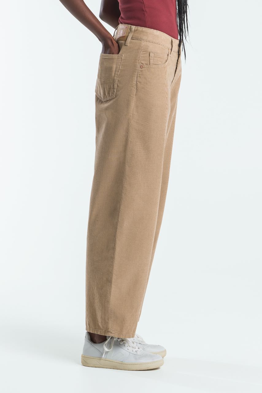 LEILA CORD silver mink