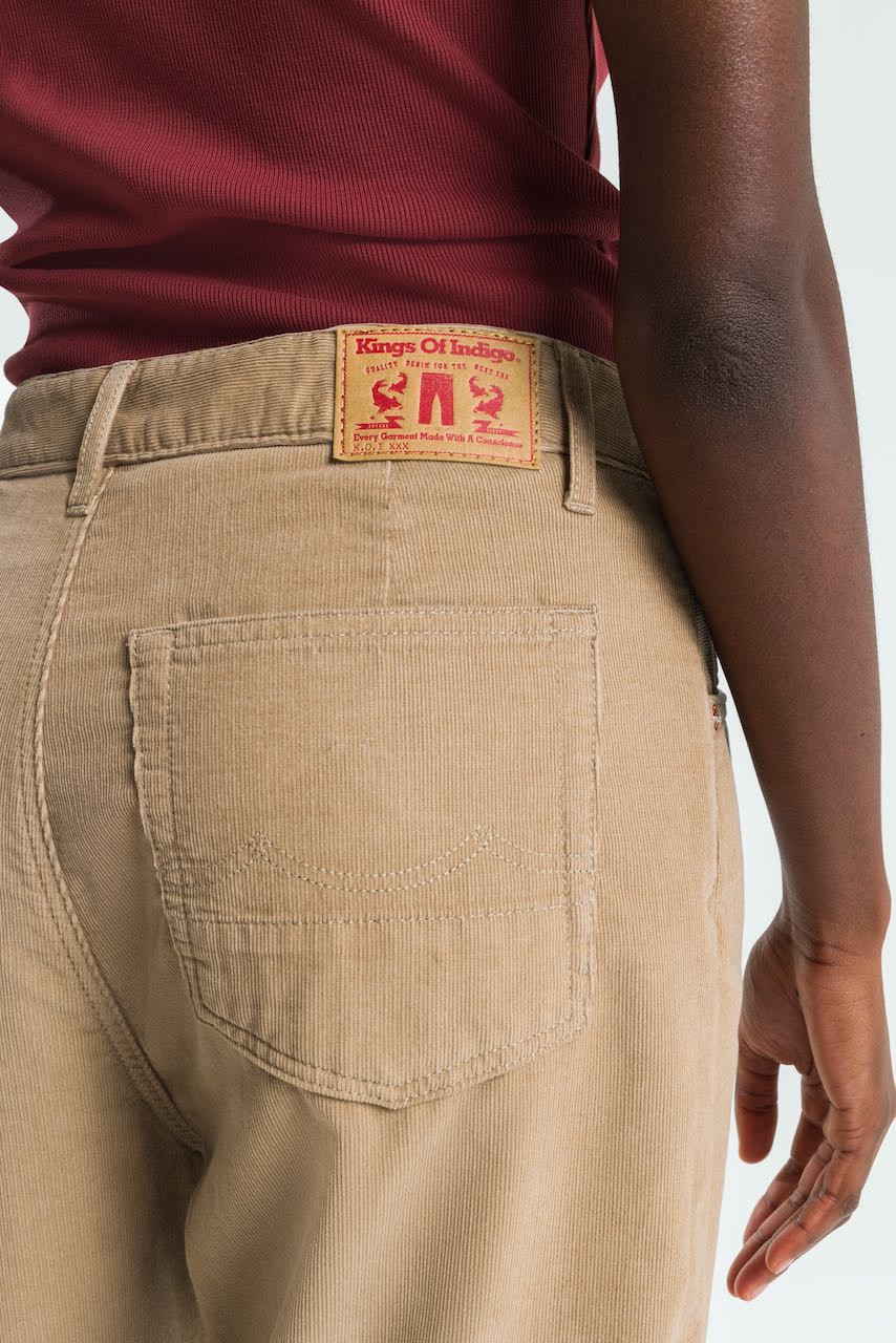 LEILA CORD silver mink