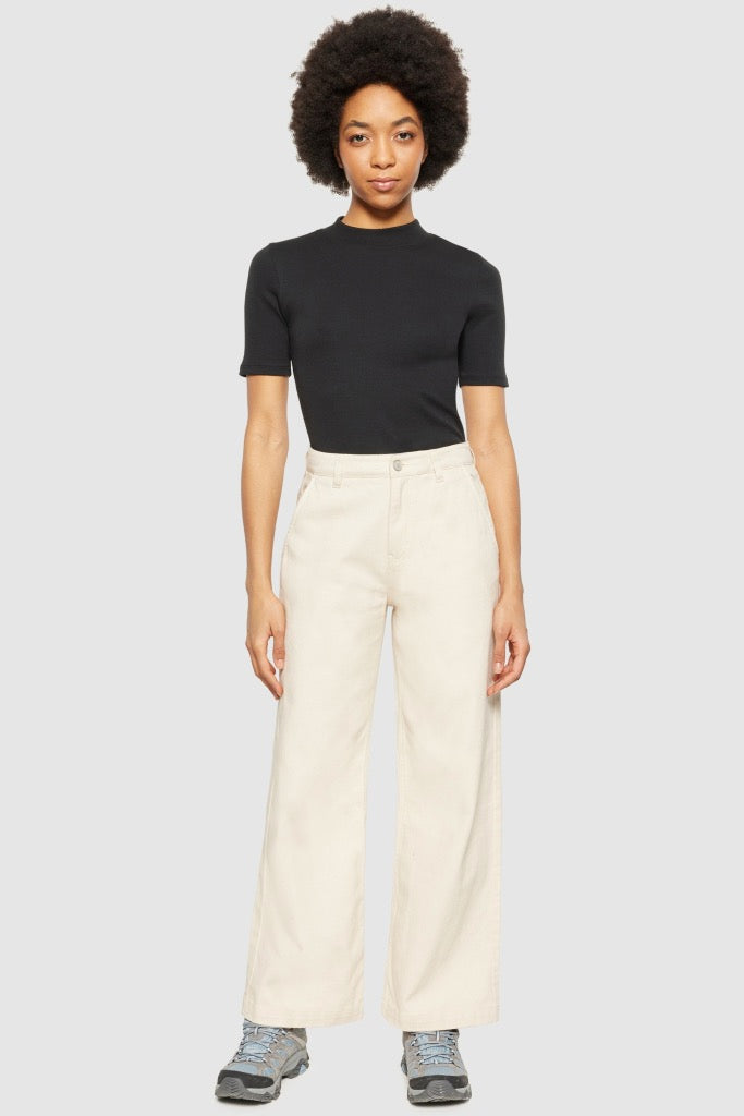 POSEY Wide Mid-Rise Twill Pant