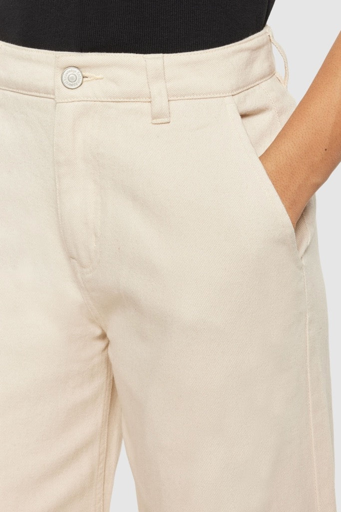 POSEY Wide Mid-Rise Twill Pant