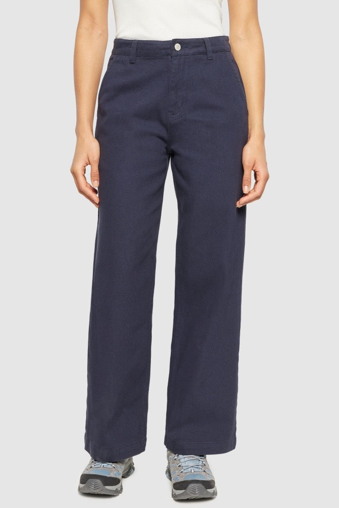 POSEY Wide Mid-Rise Twill Pant