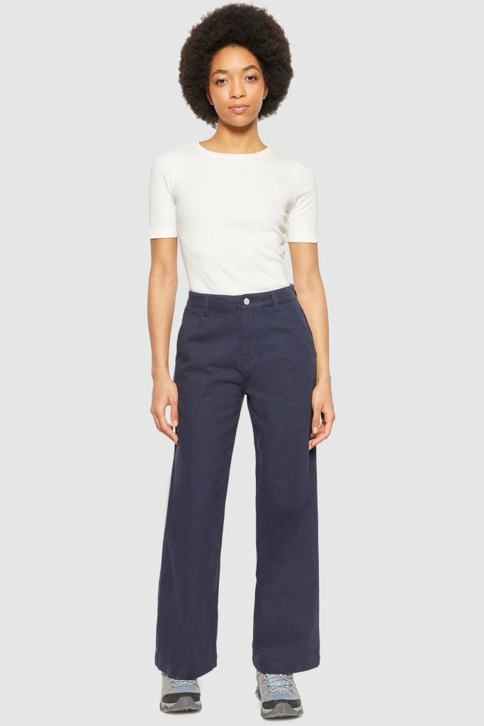 POSEY Wide Mid-Rise Twill Pant