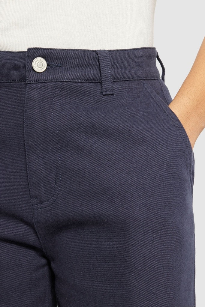 POSEY Wide Mid-Rise Twill Pant